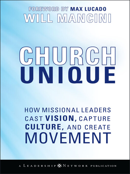 Title details for Church Unique by Will Mancini - Available